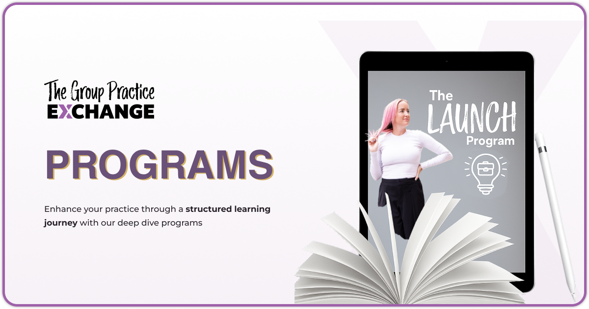 Programs - The Group Practice Exchange