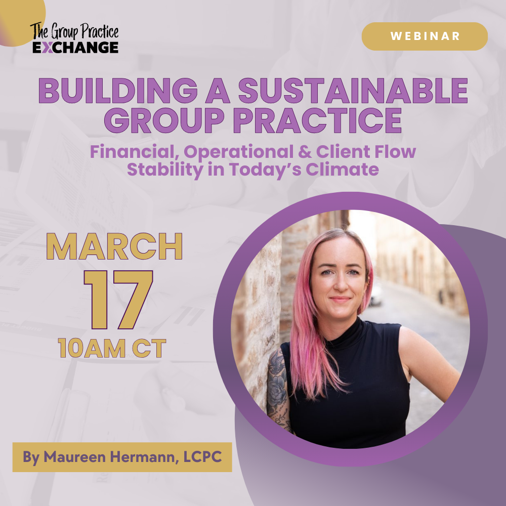 Webinar Graphics Building A Sustainable Group Practice